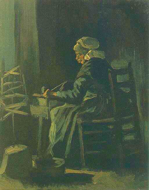 Картина Ван Гога Мотающая пряжу 1885